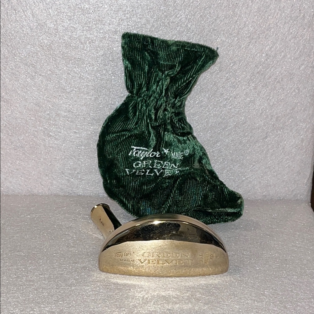 TaylorMade Green Velvet 24K Gold Plated Putter Head, Model 102. Never used.